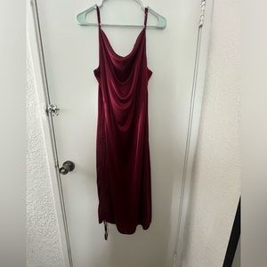 Red/Burgundy dress. Just bought it, washed it and never wore it.